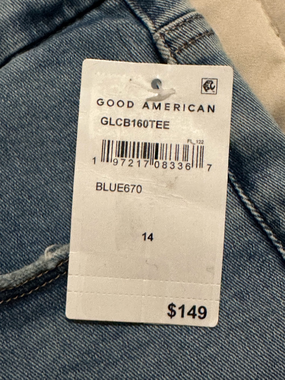 Good American Women's Good Legs Cropped Mini Boot Jeans blue670 - Picture 13 of 13